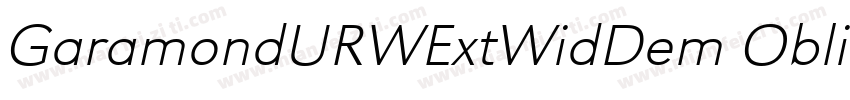 GaramondURWExtWidDem ObliqueVersion字体转换